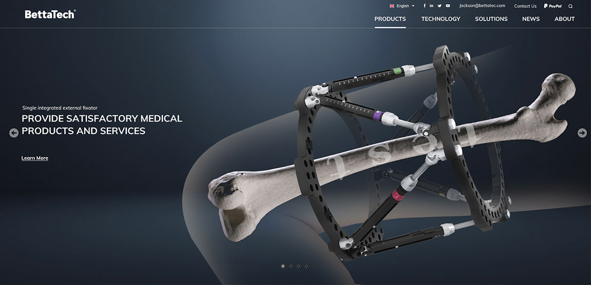 醫(yī)療器械外貿(mào)網(wǎng)站設(shè)計效果圖 醫(yī)療器械外貿(mào)網(wǎng)站設(shè)計效果圖