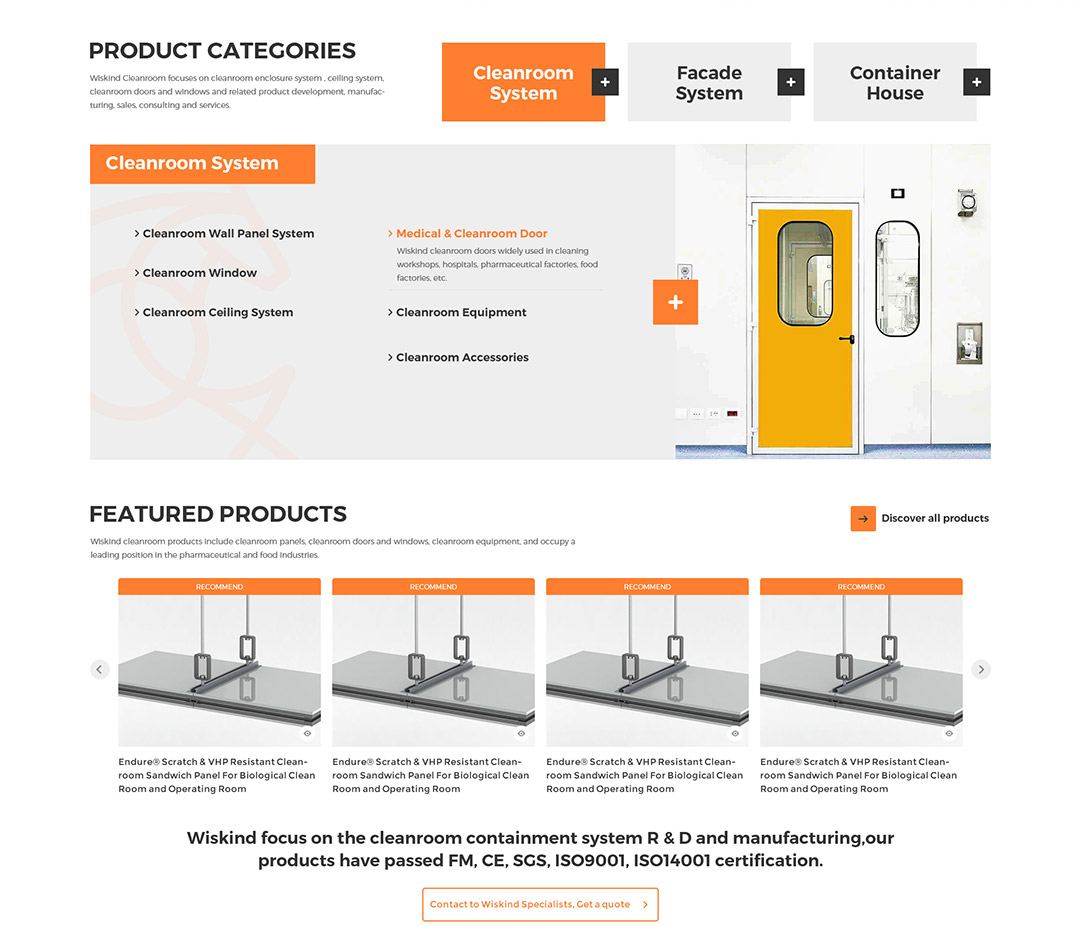 萬事達股份WISKIND外貿營銷型網(wǎng)站設計