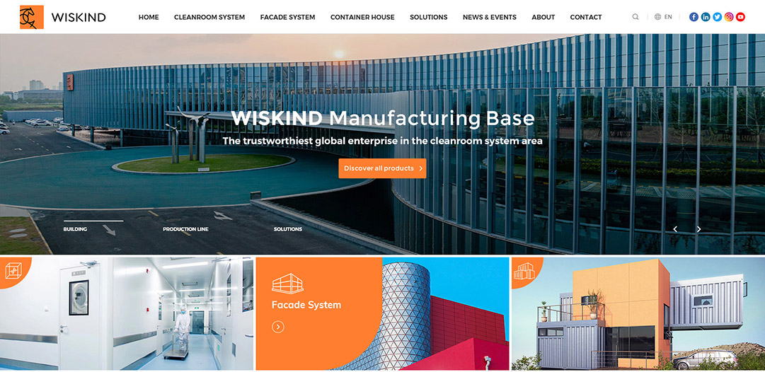 萬事達股份WISKIND外貿網(wǎng)站建設案例